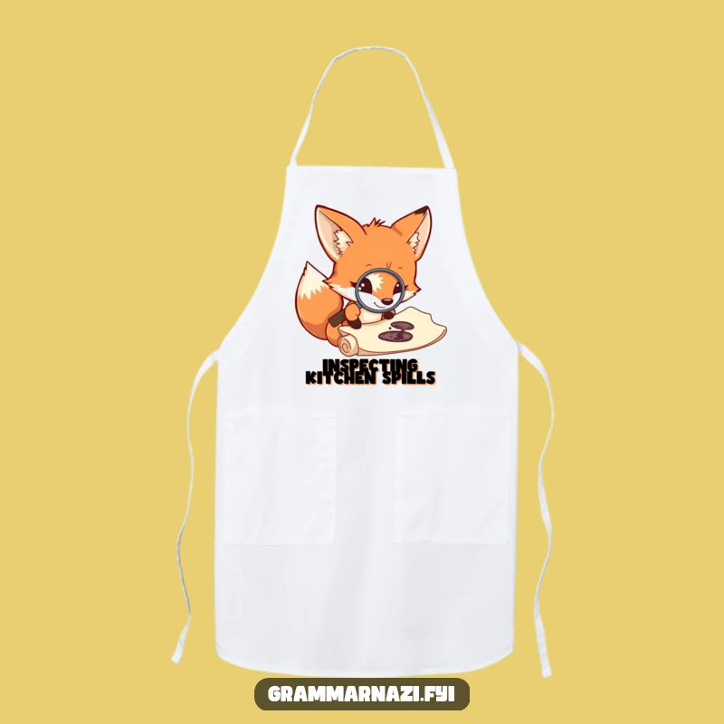 Funny Fox Chef's Apron: A Humorous Kitchen Companion for Investigators