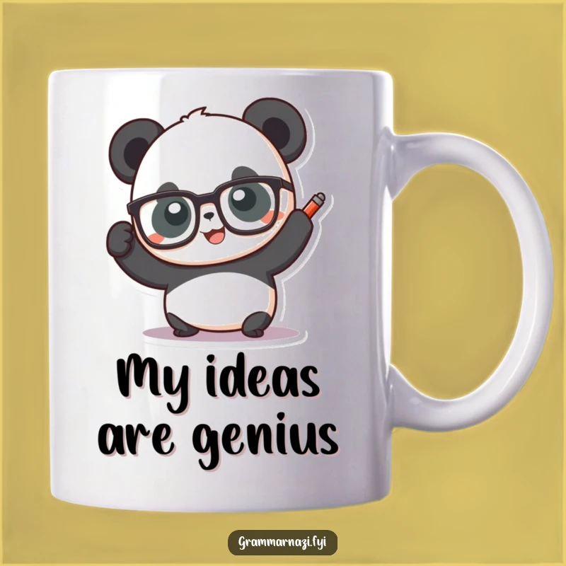 Funny Panda Professor Mug: Hilarious Scholar Gift for Book Lovers & Teachers