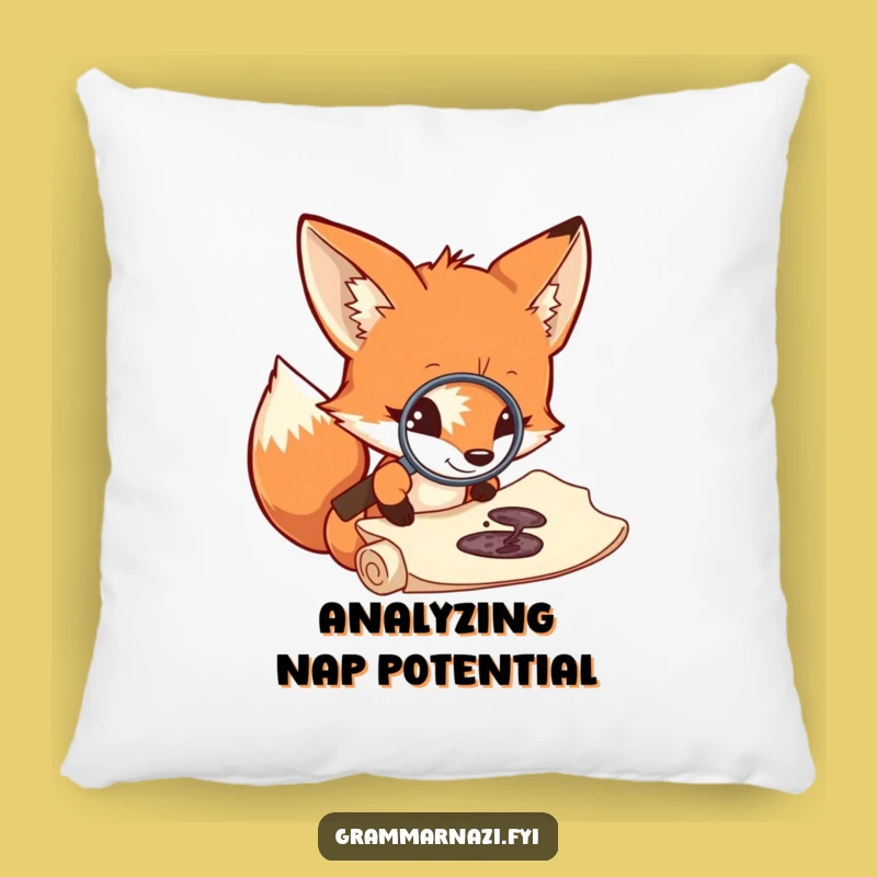 Funny Fox Comfort Pillow: A Cozy Seat for Curious Dreamers