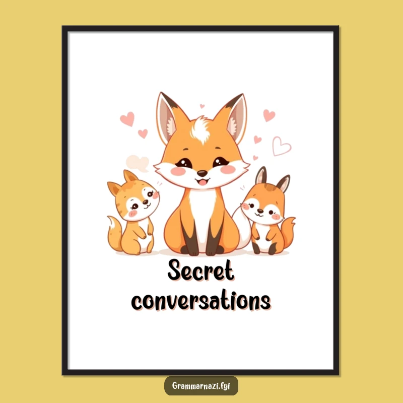 Funny Fox Woodland Whispers Digital Art: Instant Forest Charm