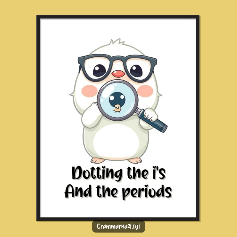 Funny Free Printable Wall Art: Creature Spots Period Error, Humorous Downloadable Decor