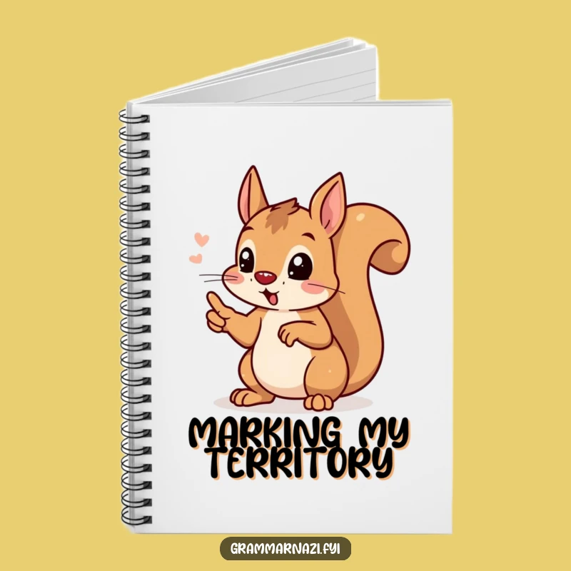Funny Grammar Squirrel Notebook: Hilarious Journal for Writers & Editors