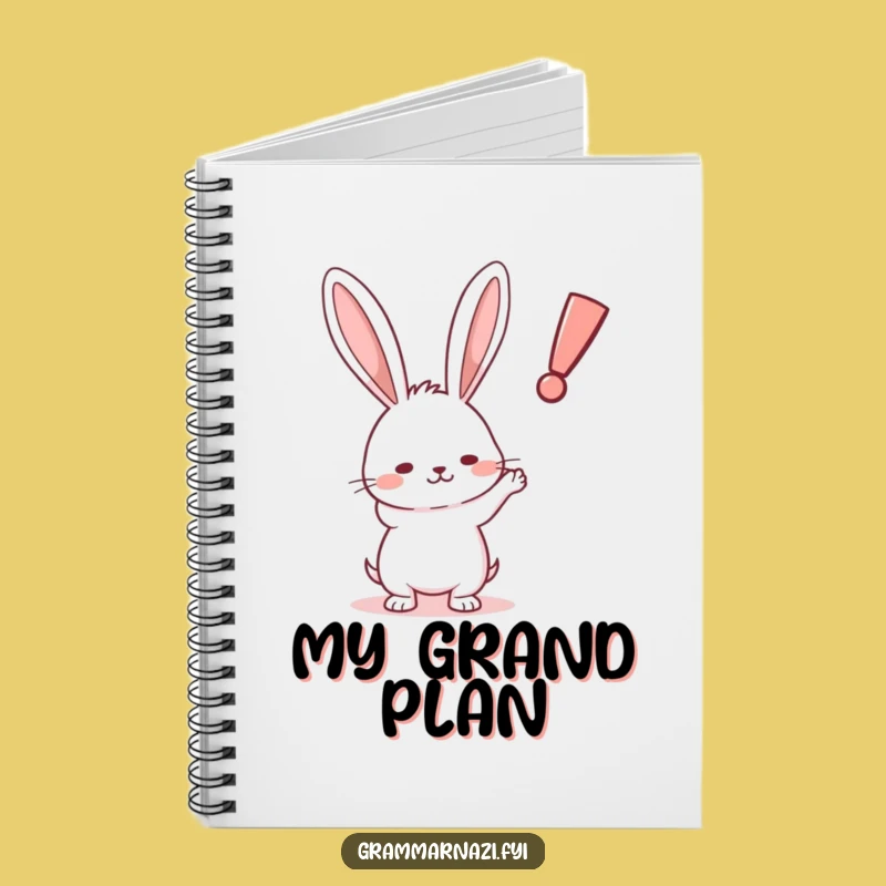 Funny Rabbit Exclamation Notebook: Journal Determined Point, Perfect Funny Gift for Note-Takers