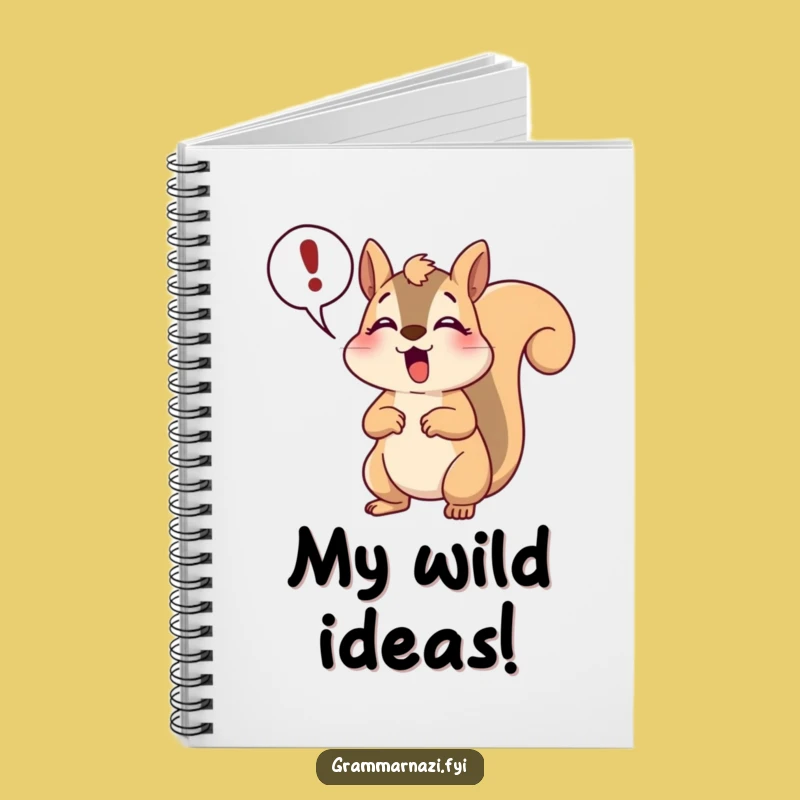 Funny Squirrel Gasp Notebook: Capture Your Ideas with Dramatic Style