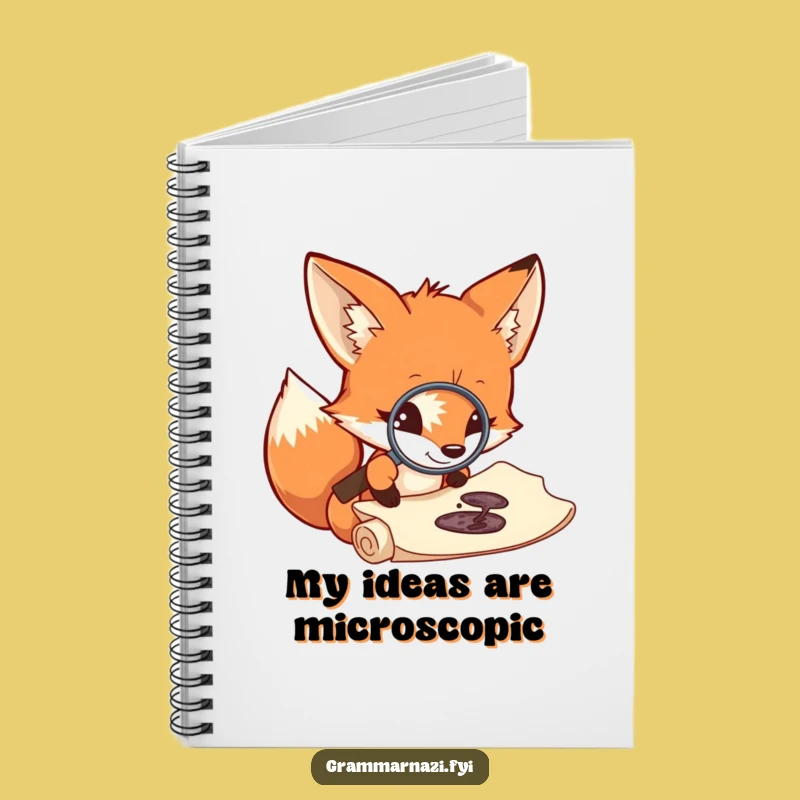 Funny Fox's Investigative Notebook: Jot Down Ideas with Humorous Flair