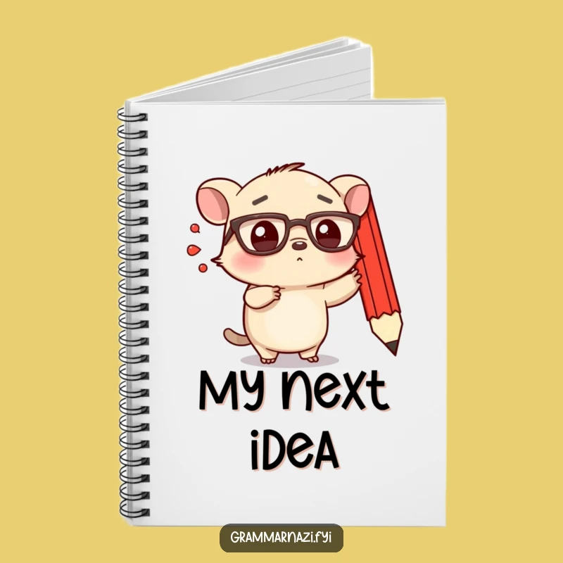Funny Determined Creature Notebook: Spectacled Pointer's Journal, Perfect Humorous Stationery!