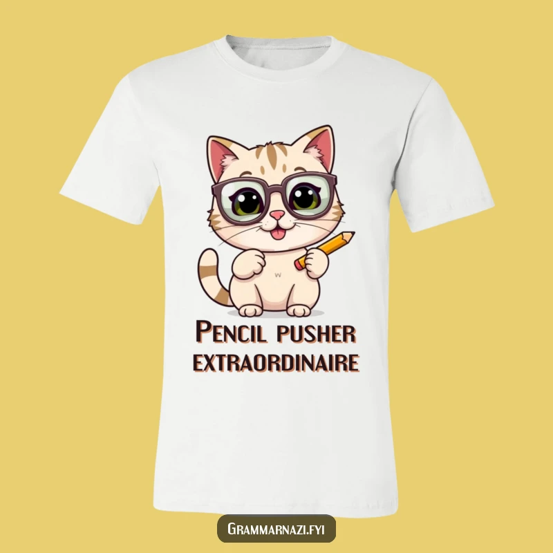 Funny Cat Scholar T-Shirt: Hilarious Tee for Nerdy Cat Lovers & Students