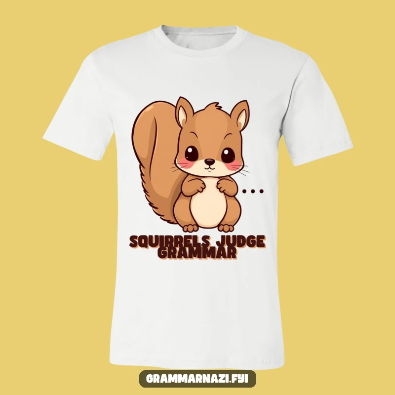 Funny Squirrel Proofreader T-Shirt: A Hilarious Statement for Grammar Fanatics