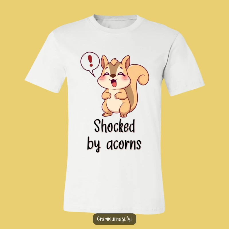 Funny Squirrel Shock T-Shirt: Wear Your Exclamations with Pride