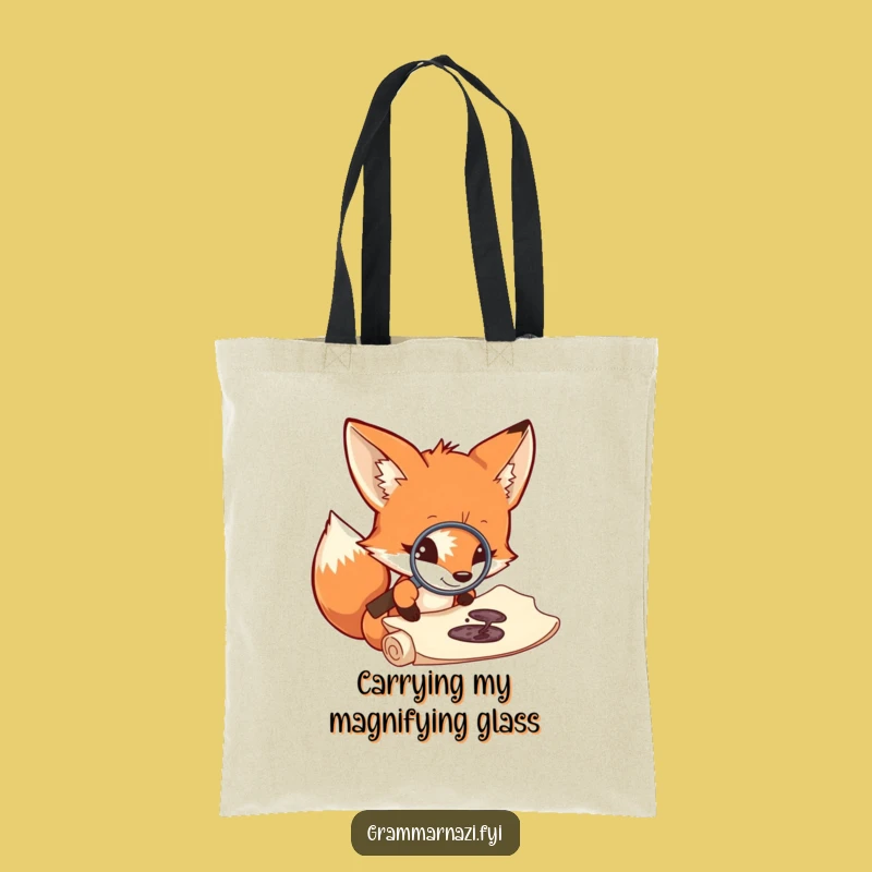 Funny Fox's Clever Carry-All Tote: A Humorous Book Lover's Accessory